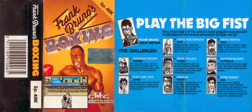 Frank Bruno's Boxing box art for ZX Spectrum